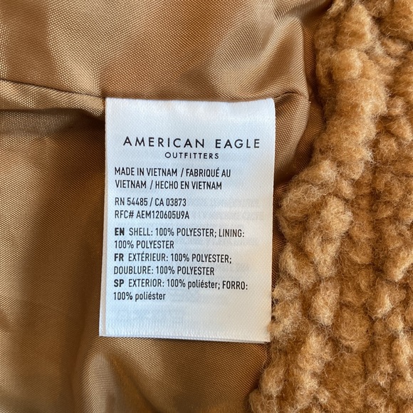 AE Cropped Sherpa Shacket NWOT - Picture 8 of 9